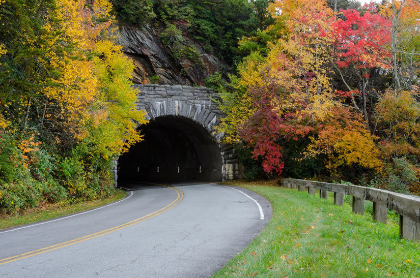 Blue Ridge Parkway in fall